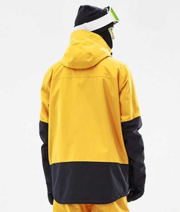 Traje de Esquí Impermeable con Capucha para Hombre, 10,000 mm, Pantalones de Snowboard, Chaqueta Amarillo/Negro para Invierno, Conjuntos de Pantalones de Esquí - Product Image 3