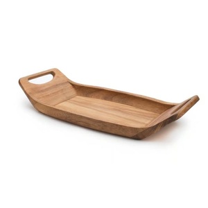 Vente chaude Plateau De Luxe En Bois Décor De Table avec Impression Personnalisée Home Party De Mariage À La Main Plateau De Service - Product Image 3