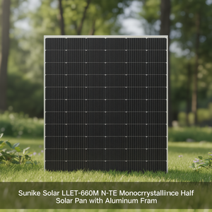 Panneau solaire monocristallin demi-cellule de type N Sunlike Solar LNET-660M avec cadre en aluminium - Product Image 3