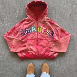 Sudaderas con Capucha de Algodón 100% Bordadas Estilo Urbano para Otoño, Personalización de Marca, Etiqueta Privada, Venta al por Mayor - Product Image 6