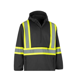 Winter <b>Work</b> Hoodies Men Women Customized Logo Stand Collar Protective Jacket Front Pocket Water Proof Polyester Material - Product Image 4