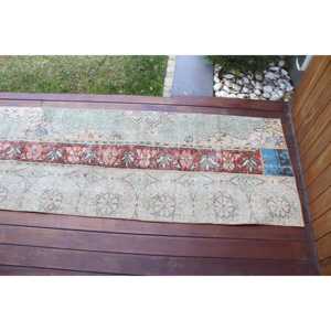 Vintage Turkish <b>Runner</b> Rug 2.3x9.1 ft, <b>Red</b> Wool Rug - Product Image 3