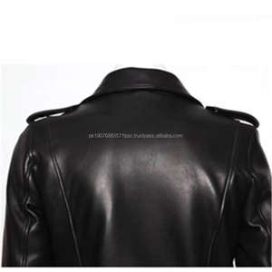 Nouvelle veste en simili cuir noir pour homme, style motard, avec fermeture éclair et col rabattable, idéale pour l'hiver - Product Image 2