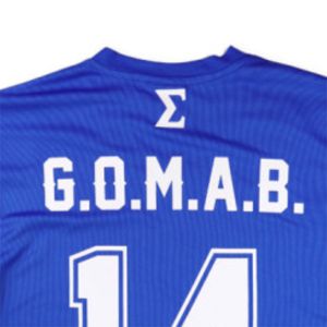 Camiseta de fútbol PBS Camiseta azul real 100% poliéster Phi Beta Sigma Camiseta con logotipo de equipo estampado en la manga delantera y trasera - Product Image 6