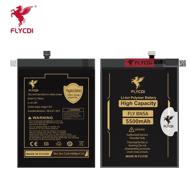 FLYCDI Cell Phone Battery 5500mAh for Redmi Note 10 5G RM 10 PoCo M3 Pro Rechargeable Replacement in Stock