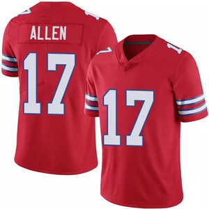 Camisetas de Fútbol Americano 17 Josh Allen 0 Coleman 4 James Cook 86 Kincaid 18 Cooper 88 Knox VP Limitadas Cosidas Transpirables - Product Image 5