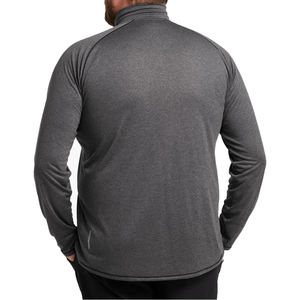 Camiseta Deportiva Activa con Logotipo Personalizado para Hombre, Cierre de Cremallera, Manga Larga, Secado Rápido, Cuello Camisero, Estilo Pullover, Táctica, Trabajo, Golf, OEM - Product Image 2