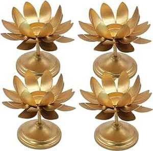 Bougeoir créatif en métal couleur or superbe qualité de conception attrayante pour les fêtes d'anniversaire bougeoir décoratif - Product Image 2