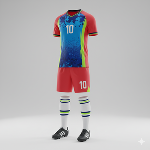 Camisetas de Fútbol de Entrenamiento 100% Poliéster Cuello en V Manga Corta Secado Rápido Nombres y Números de Equipo Personalizados Diseño Personalizado OEM - Product Image 6