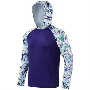 2024 hommes nouveauté sweat à capuche de pêche sublimé en gros 100% vêtements de pêche en polyester avec la dernière conception - Product Image 2