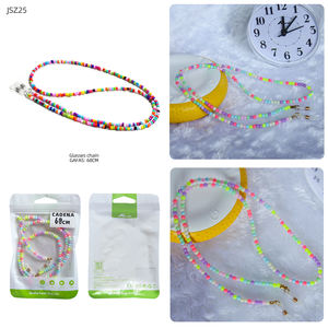 Chaîne pour lunettes multicolores Retenue de lunettes et porte-masque en plastique à la mode Accessoire pour lunettes de 68cm - Product Image 1
