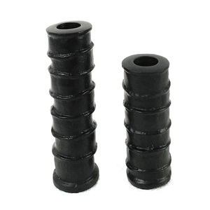 Français large côtelé noir fini bougeoir Vintage bougeoirs pour Patio dîner Table ornements décor à la maison - Product Image 2