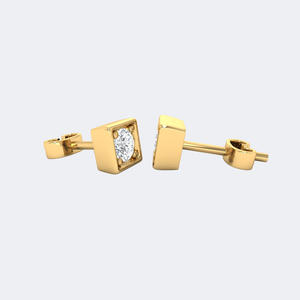 Pendientes con montura redonda de 0.20CTW - Product Image 4