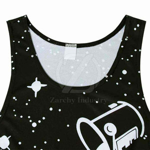 Breathable Knitted Casual Eco-Friendly Quick Dry Workout Men's Gym Sublimation Tank <b>Top</b> Wholesale - Product Image 6