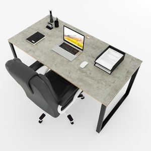 HBRT048 Escritorio Rectangular Moderno Minimalista de Madera Contrachapada 160x80cm para Oficina o Dormitorio, Mesa de Conferencias Versátil - Product Image 3