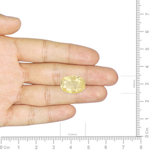 Zafiro Amarillo Natural - 8.94 Quilates, Corte Ovalado Facetado con Variedad de Color Peridoto, Formas de Piedras Preciosas que Incluyen Marquesa y Alejandrita - Product Image 3
