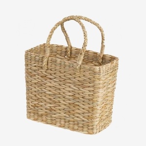 Hand <b>Woven</b> <b>Basket</b> for Plants Jute Spliced Seagrass Rattan Picnic <b>Basket</b> Modern <b>Woven</b> <b>Laundry</b> Storage <b>Basket</b> for Living Room - Product Image 4