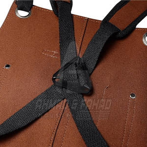 Stylish <b>Men's</b> Leather <b>Apron</b> Comfortable Vest Style Full Protection Adjustable Straps Durable for <b>Cooking</b> and Work - Product Image 5