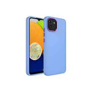 Étui de téléphone portable pour Samsung Galaxy A03, modèle de luxe 14 Plus, cadre en métal électro-plaqué, coque en silicone, design Luna, coque arrière - Product Image 2