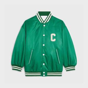 Chaqueta universitaria de nuevo estilo superventas para mujer, chaquetas universitarias a prueba de viento con letras informales de invierno personalizadas de alta calidad de lana 100% - Product Image 5