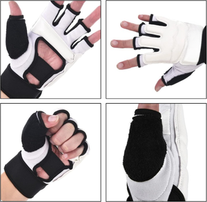 Gants de kickboxing personnalisables de 8oz pour le karaté Taekwondo Open Hand Sports fabriqués à partir de matériaux de qualité - Product Image 1