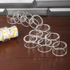 Elegant <b>Plain</b> Glass Napkin <b>Ring</b> for Wedding Dinner Party Table Decoration Round Glass Napkin <b>Ring</b> - Product Image 4
