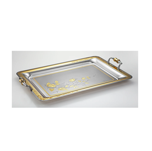 Bandeja para servir en forma de rectángulo de último diseño de la mejor calidad Bandeja para servir comida en el hogar y la cocina de la India a buen precio - Product Image 4