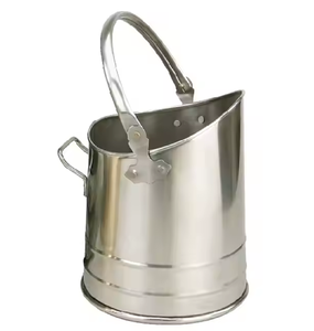 Cubo de carbón de ceniza de metal recubierto de polvo contenedor duradero y resistente al calor para manejar residuos de chimenea disponibles a precios al por mayor - Product Image 6