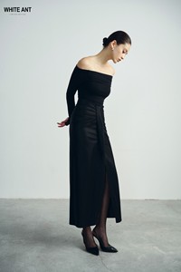 LUCY TOPS EN TRICOT 70% Ten-cel 30% Laine Sexy Chemise à manches longues et à épaules dénudées Blouses et chemises pour femmes Jupes assorties Pantalons - Product Image 5