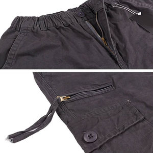 Los pantalones Cargo informales para hombre más vendidos, ropa de calle antiarrugas de lona ligera para adultos, pantalones teñidos lisos de cintura media - Product Image 6