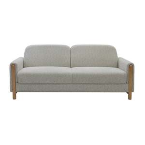 Modern Minimalist Fabric <b>Sofa</b> with Solid <b>Wood</b> <b>Frame</b> Comfortable 2-Seater L-Shape Ergonomic Upholstered Furniture Padded Arms - Product Image 4