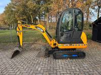 Mini-excavatrice JCB 8018 d'occasion abordable, 1,8 tonne, petite pelle sur chenilles, prête à être expédiée, mini-excavatrice JCB d'occasion de qualité