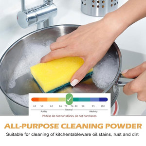 Private Label 200g Eco-Friendly Stainless Steel Kitchenware <b>Foaming</b> Powder for Clean Green Kitchen and Bathroom <b>Cleaners</b> - Product Image 4