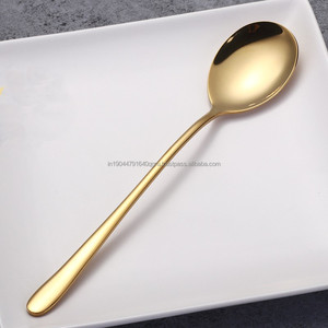 คุณภาพดีที่สุด 18/10 ช้อนซุปทรงกลมเสิร์ฟช้อนสแตนเลสขนาดใหญ่ - Product Image 2