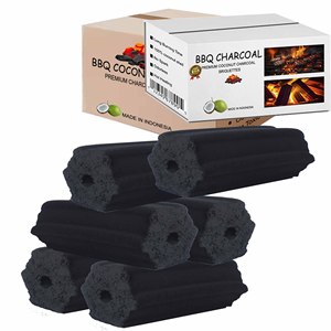 Restaurant coréen Briquette de barbecue au charbon noir Prix compétitif de 10kg pour les acheteurs européens Produit d'exportation de coquille de noix de coco d'Indonésie - Product Image 4