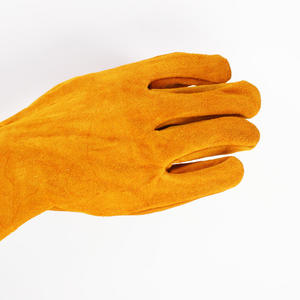 Gants de travail en cuir de vachette pleine paume et demi-main pour le jardinage, durables et confortables, vente en gros - Product Image 3