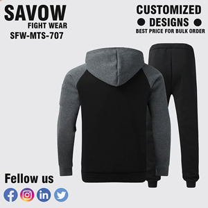 Chándal para correr informal para hombre, chándal de dos piezas de alta calidad para hombre, chándal de algodón de secado rápido, chándal de alta calidad para hombre - Product Image 3