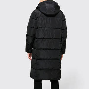 Veste d'hiver matelassée originale COI avec logo brodé personnalisé, coupe ample, rembourrage épais en polyester, toile, col montant pour homme - Product Image 6