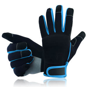 Alta calidad antideslizante cuero sintético trabajo seguridad mecánico conductor trabajo pesado seguridad mano trabajo guantes para la venta - Product Image 6