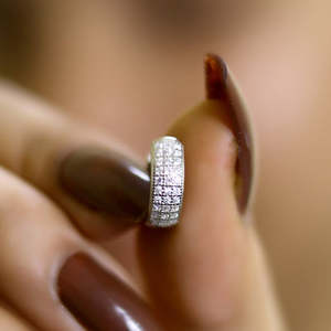 Pendientes de Aro y Colgantes Zarkan Trendy, Triple Línea, Plata Pura Sólida con Baño de Oro, con Perlas/Diamantes de Aleación, Ideales para Fiestas y Regalos - Product Image 3