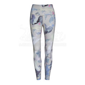 เลกกิ้งโยคะผู้หญิง ดีไซน์สั่งทำได้ เอวกลาง ลายเรียบง่าย สไตล์มินิมอล ผลิตจากผ้าสแปนเด็กซ์/ไนลอน สีสั่งทำได้ สำหรับขายออนไลน์ - Product Image 1