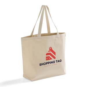Customized <b>Large</b> Grocery <b>Canvas</b> Tote <b>Bags</b> Solid Color TG260 Personalized Personalized Shopping Tote <b>Bags</b> - Product Image 1