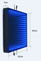 Couverture de piscine en plexiglas 3d Led Infinity, miroir magnétique de mariage, plancher de danse en verre élégant