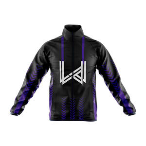 Veste coupe-vent unisexe décontractée à col roulé personnalisée, écologique, à séchage rapide, en nylon enduit, imperméable, respirante, avec fermeture éclair - Product Image 2