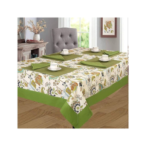 ผ้าปูโต๊ะปัก100% ออร์แกนิกวินเทจได้รับการรับรองจาก Oeko tex 260 GSM เครื่องซักได้พื้นผิวรับประทานอาหารทุกวัน - Product Image 2