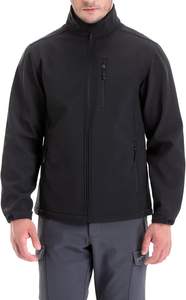 Veste Softshell d'hiver pour homme, légère, coupe-vent, imperméable, écologique, veste d'extérieur, poches à fermeture éclair sur le devant, personnalisable - Product Image 4