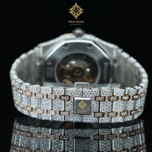 High Quality Custom Logo Moissanite <b>Watch</b> for Men VVS Stainless Steel 41mm Dial Diameter Luxury Hip Hop Style Iced Diamond Style - Product Image 2