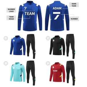 Conjunto Deportivo Personalizado de Invierno para Hombre, Camiseta de Fútbol y Pantalones Largos, Alta Calidad, 100% Poliéster, Secado Rápido, Transpirable - Product Image 3