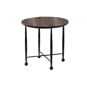 Décorations de maison Table d'appoint en métal Forme ronde Meubles de maison Table basse décorative de salon Fabricant de gros Exportateur - Product Image 3