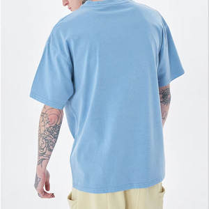 เสื้อยืดโอเวอร์ไซส์สำหรับผู้ชายเสื้อลำลองผ้าฝ้าย100% ทรงหลวมพิมพ์ลายสีน้ำหนักเบา - Product Image 2